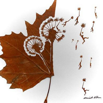 伊朗艺术家Omid Asadi的落叶雕刻作品，一起来欣赏吧！