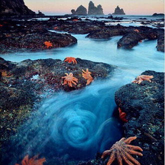 新西兰，南岛上的海星… 眩晕地是河流还是一缕蓝色轻烟？